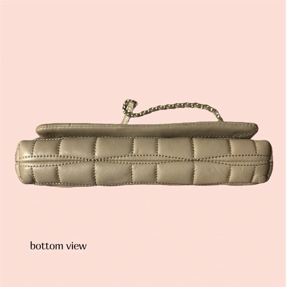 Kate Spade Quilted Bow Crossbody Purse in Taupe - Picture 9 of 9